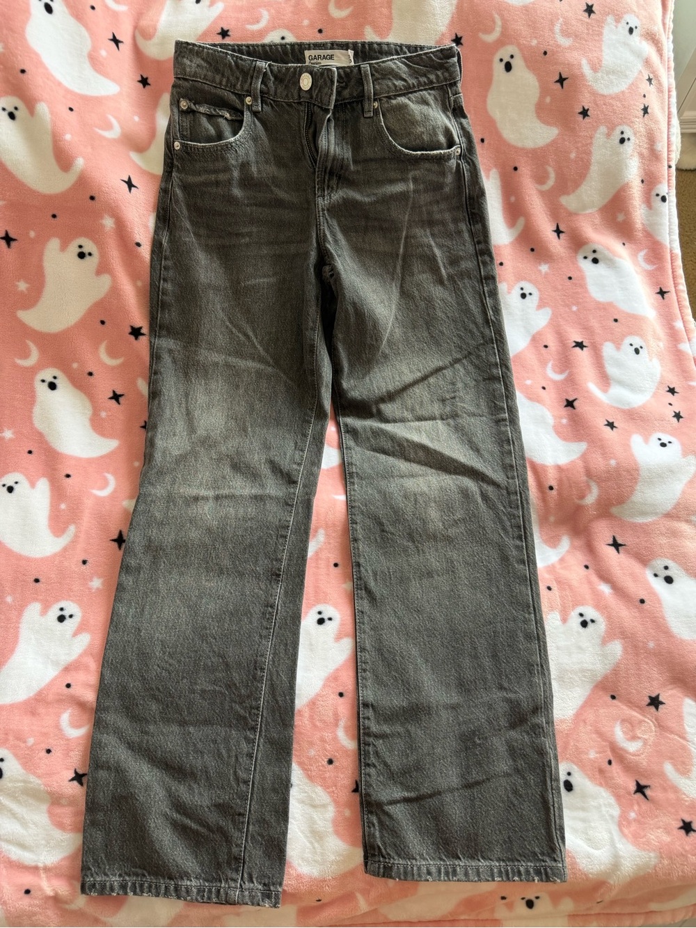 Garage Slouchy Jeans in Washed Black